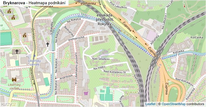 Bryknarova - mapa podnikání