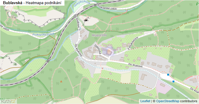 Bublavská - mapa podnikání