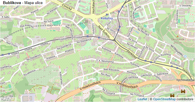 Bublíkova - mapa ulice