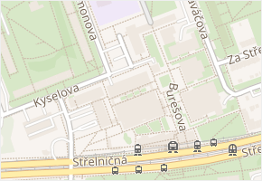 Burešova v obci Praha - mapa ulice