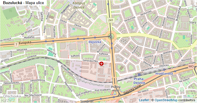 Buzulucká - mapa ulice