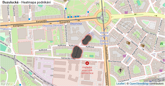 Buzulucká - mapa podnikání