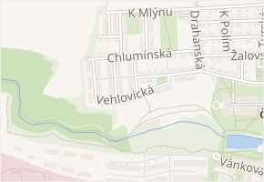Byšická v obci Praha - mapa ulice