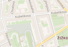 Čajkovského v obci Praha 17 - mapa ulice