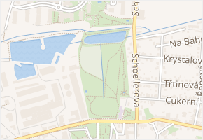 Čakovický zámecký park v obci Praha 4 - mapa ulice