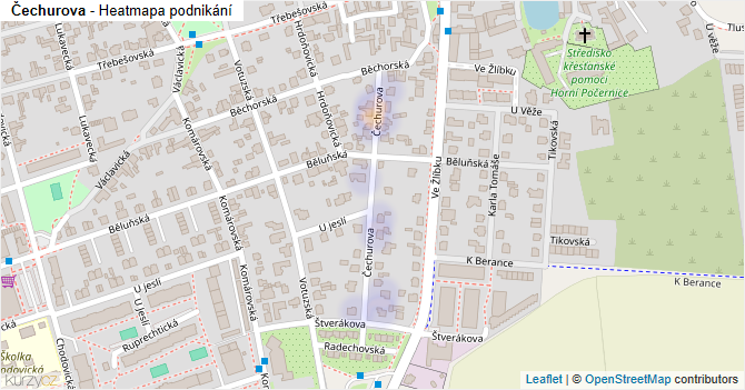 Čechurova - mapa podnikání