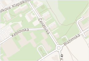 Čenětická v obci Praha 13 - mapa ulice