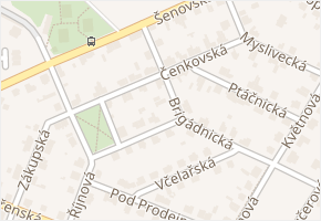 Čenkovská v obci Praha 2 - mapa ulice
