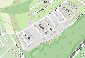 Ceplechova v obci Praha 6 - mapa ulice