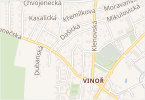 Čeradická v obci Praha - mapa ulice