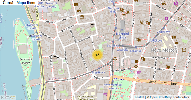 Černá - mapa firem