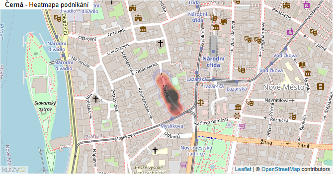 Černá - mapa podnikání