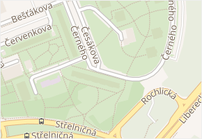 Černého v obci Praha 8 - mapa ulice