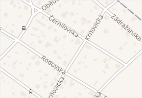 Černilovská v obci Praha 8 - mapa ulice