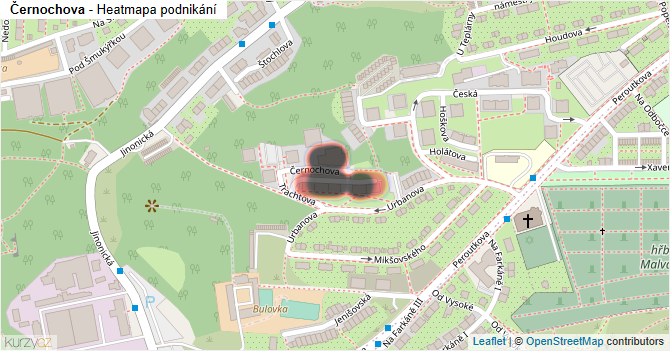 Černochova - mapa podnikání
