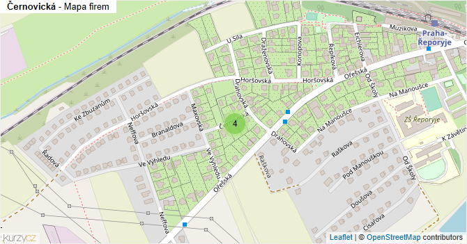 Černovická - mapa firem