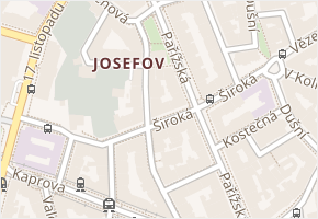Červená v obci Praha - mapa ulice
