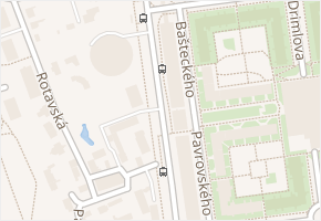Červeňanského v obci Praha 8 - mapa ulice
