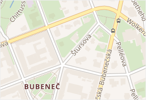 Českomalínská v obci Praha 2 - mapa ulice