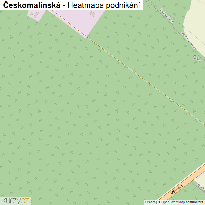 Mapa Českomalínská - Firmy v ulici.