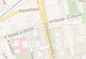 Československého exilu v obci Praha - mapa ulice