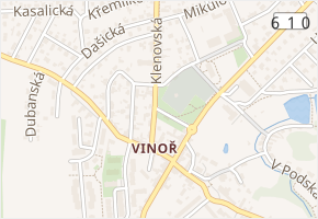 Chaltická v obci Praha - mapa ulice