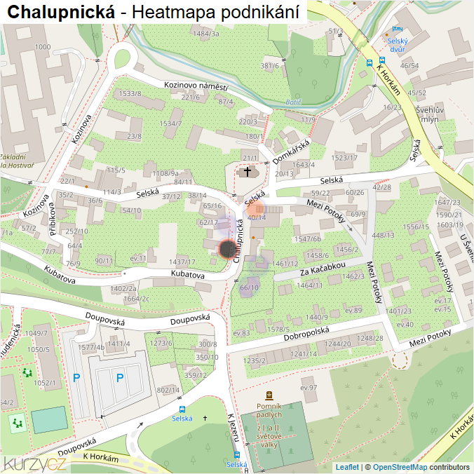 Mapa Chalupnická - Firmy v ulici.