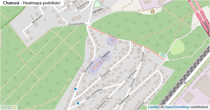 Chatová - mapa podnikání