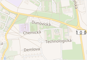 Chemická v obci Praha - mapa ulice