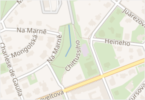 Chittussiho v obci Praha - mapa ulice