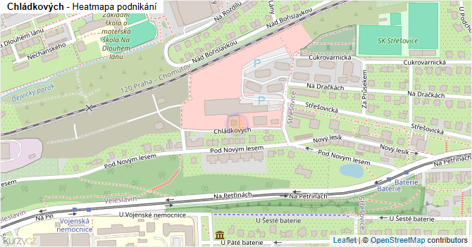 Chládkových - mapa podnikání