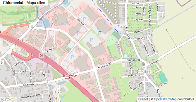 Chlumecká - mapa ulice
