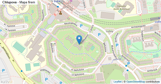 Chlupova - mapa firem