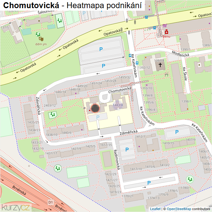 Mapa Chomutovická - Firmy v ulici.