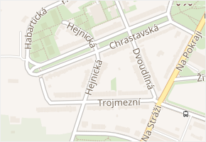 Chrastavská v obci Praha 7 - mapa ulice