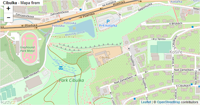 Cibulka - mapa firem