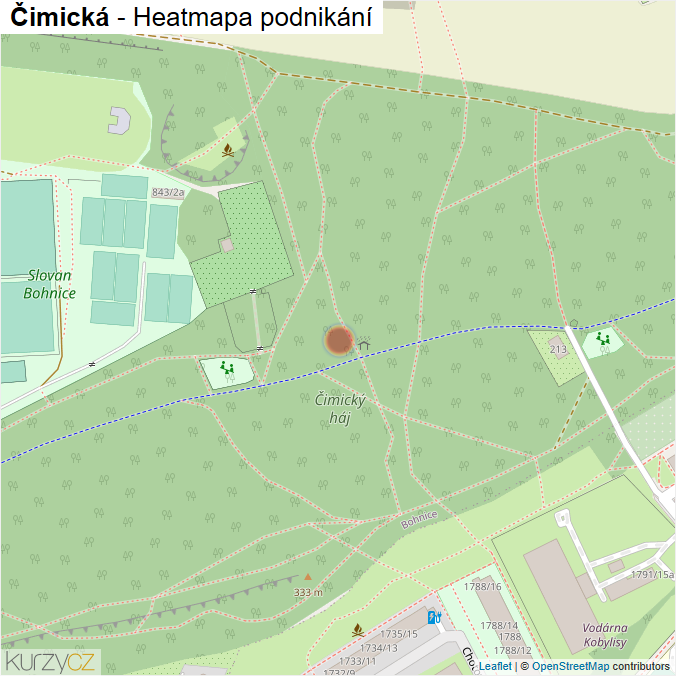 Mapa Čimická - Firmy v ulici.