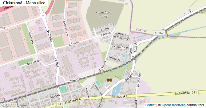Cirkusová - mapa ulice