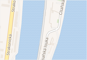 Císařská louka v obci Praha - mapa ulice