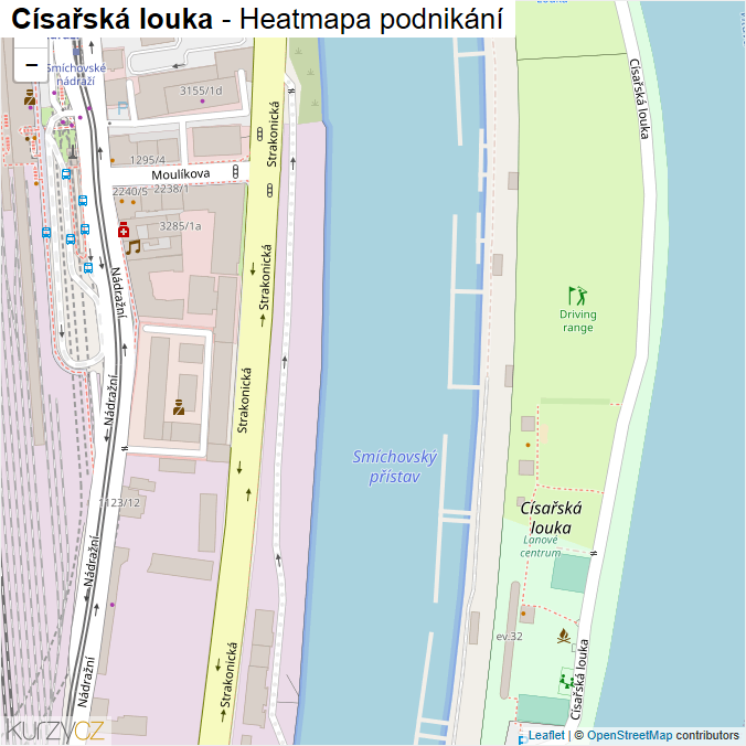 Mapa Císařská louka - Firmy v ulici.