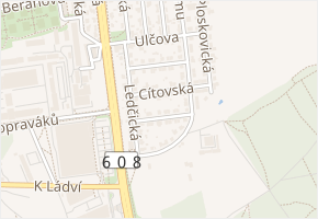 Cítovská v obci Praha 8 - mapa ulice
