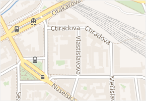 Ctiradova v obci Praha - mapa ulice