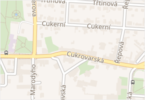 Cukrovarská v obci Praha - mapa ulice