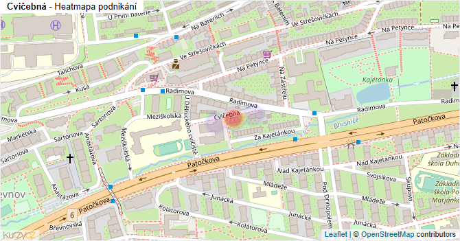 Cvičebná - mapa podnikání