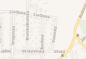 Cvrčkova v obci Praha - mapa ulice