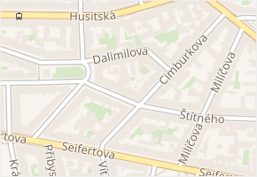 Dalimilova v obci Praha - mapa ulice