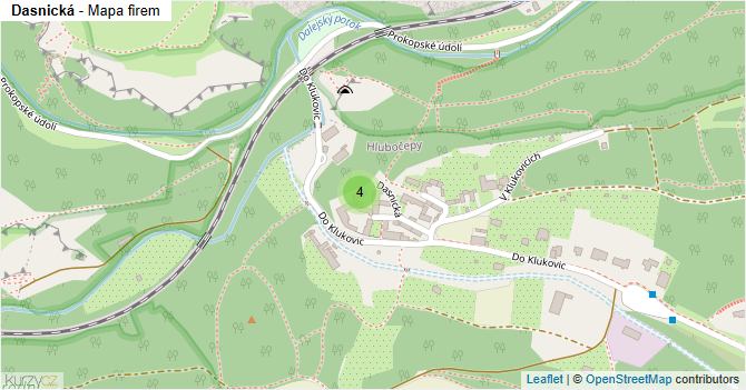 Dasnická - mapa firem