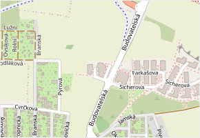 Davidovičova v obci Praha - mapa ulice