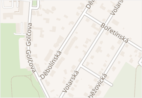 Děbolínská v obci Praha - mapa ulice