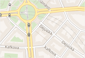 Dejvická v obci Praha - mapa ulice
